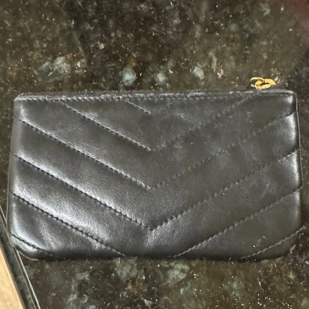 Yves Saint Laurent Black and Gold Key & Card Holder - Picture 2 of 3
